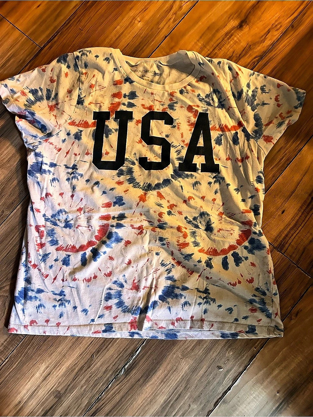 Crayon Thread Co. Boys XXL Tie-Dye USA Tee